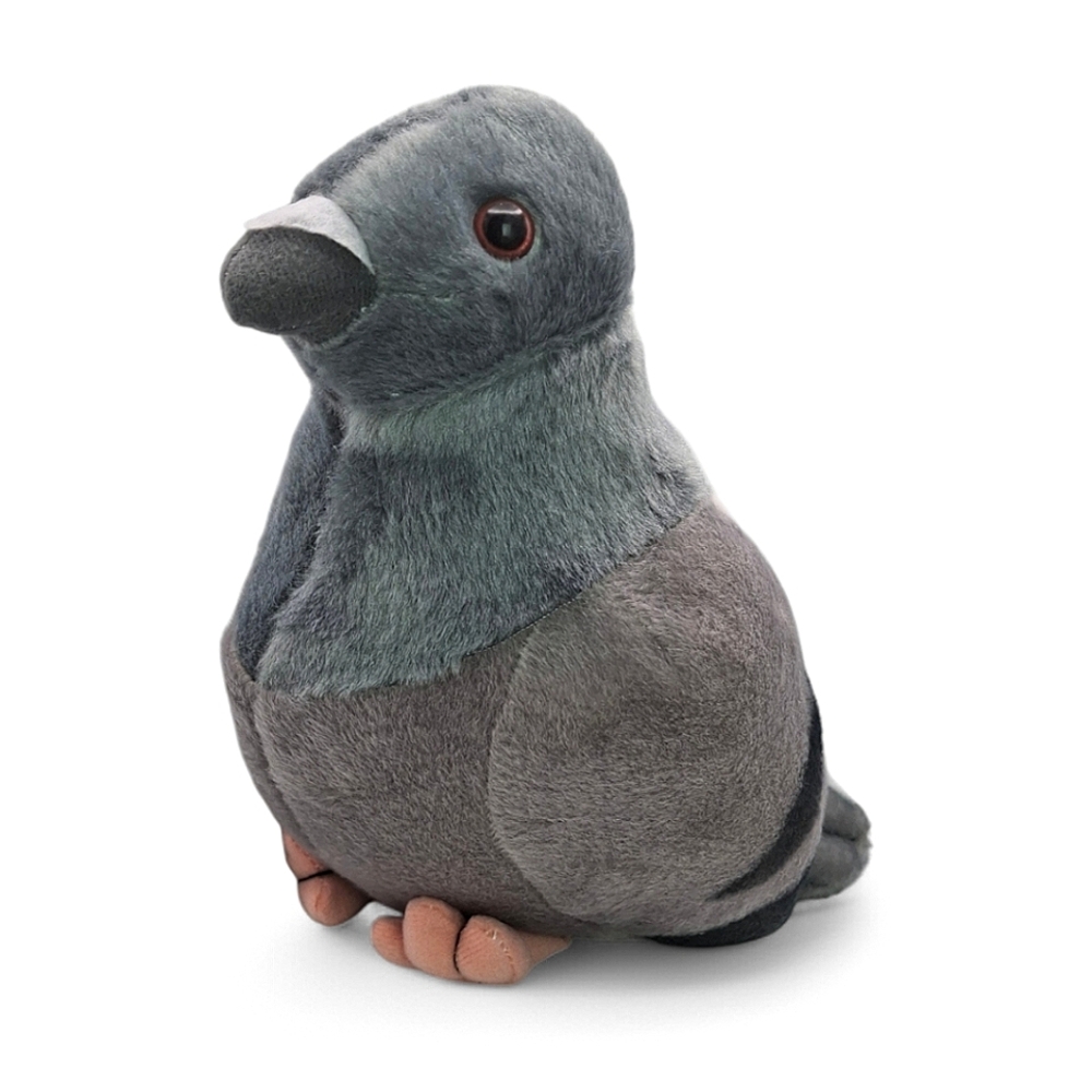Realistic Pigeon Plush Grey Stuffed Animal